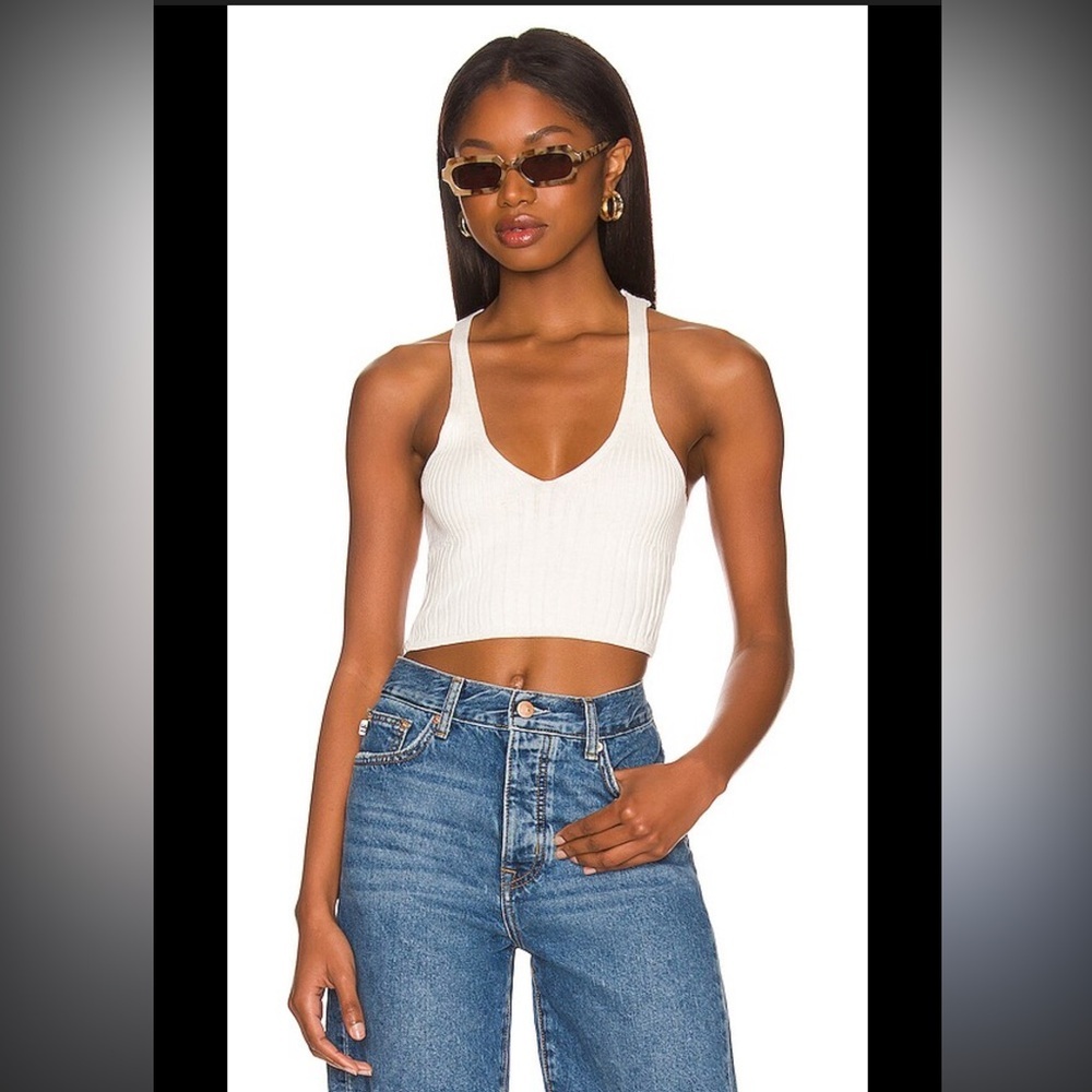 Free People Halter Ego Swit Cami in Ivory size small NWT